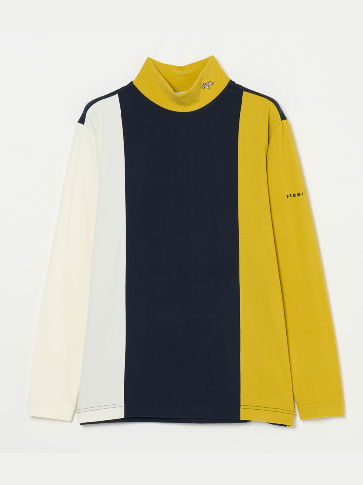 Heal Creek（ヒールクリーク）ミップスウェード切替モックネック長袖シャツ