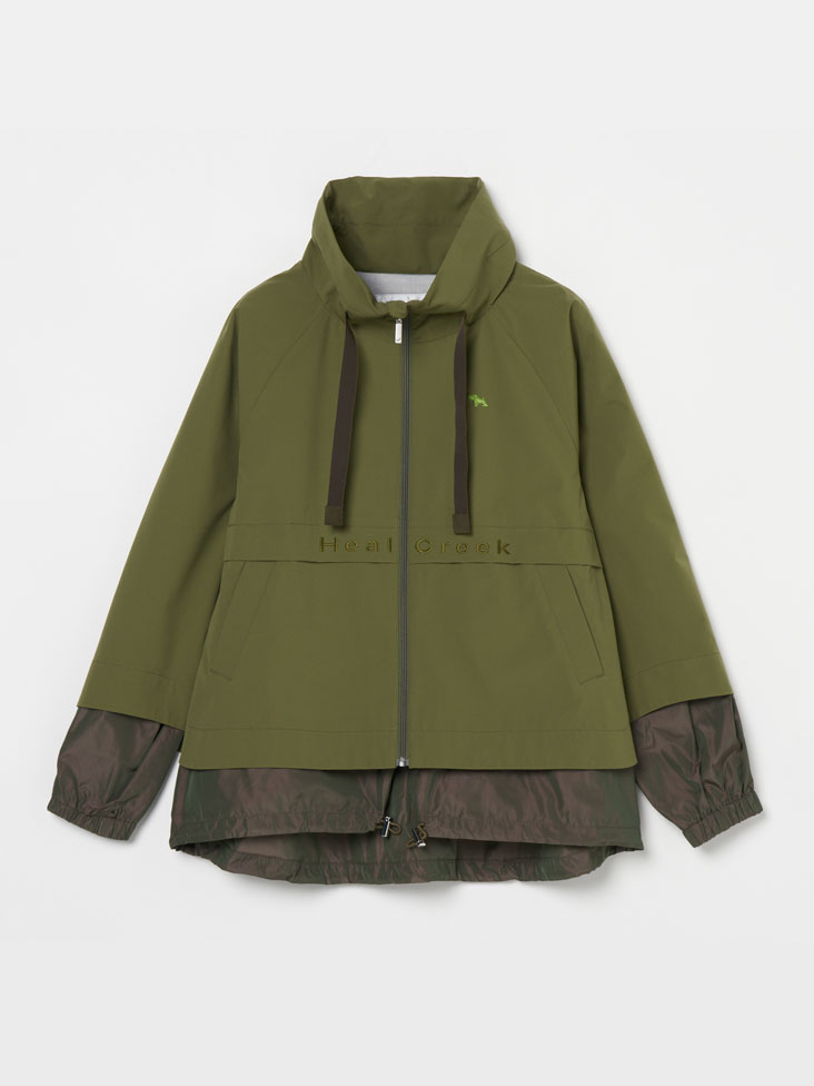 	Heal Creek（ヒールクリーク）バイカラーフルジップ軽量ブルゾン
