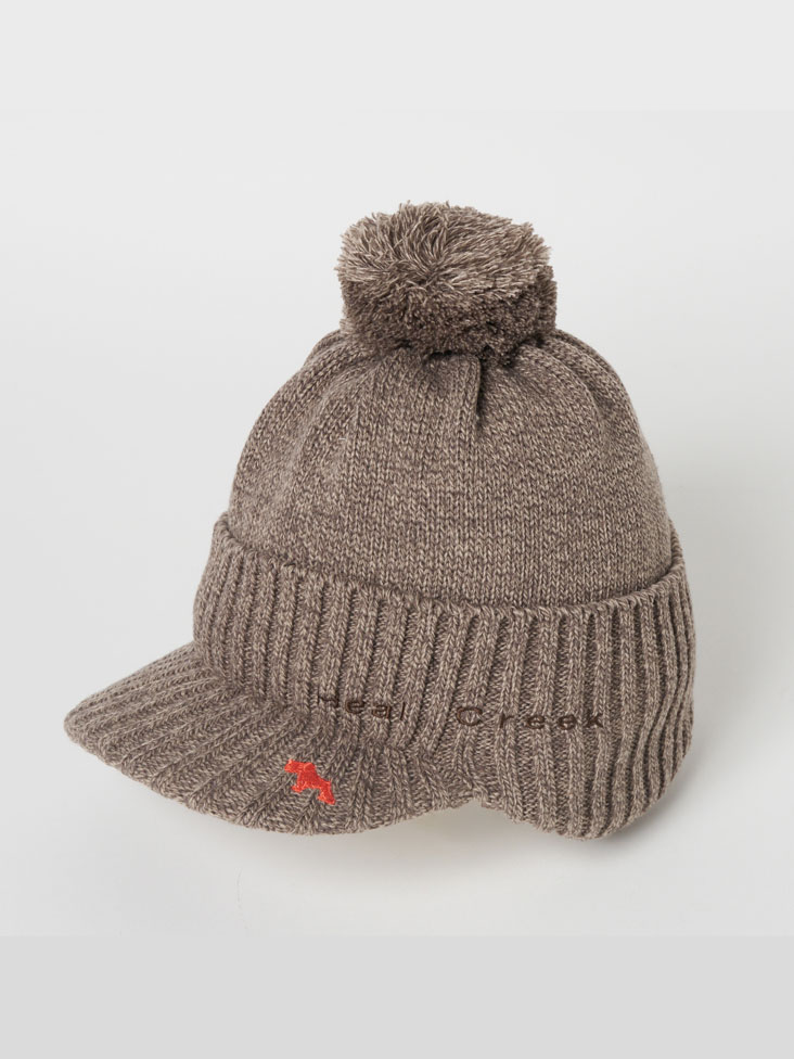 Heal Creek（ヒールクリーク）つば付き ニットキャップ