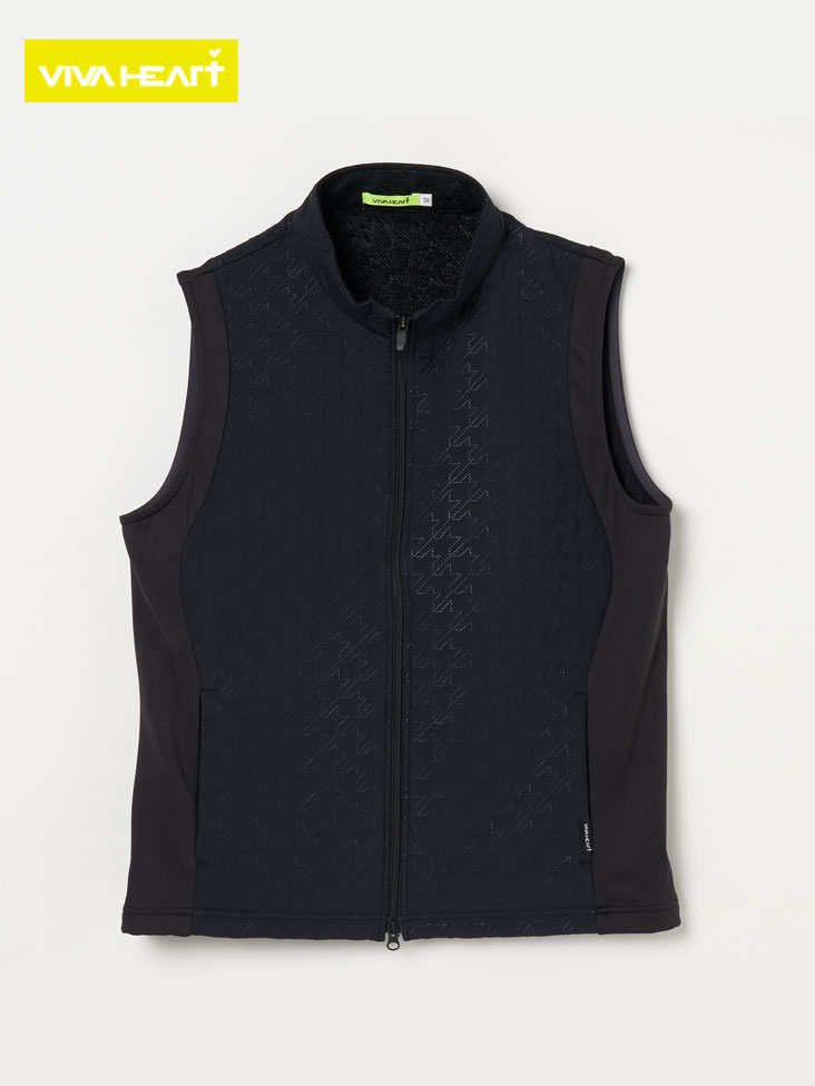 VIVA HEART（ビバハート）千鳥格子柄 ピンソニック 中綿ベスト