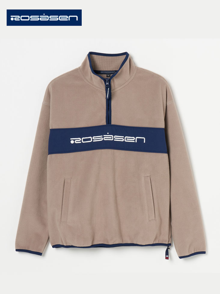 Rosasen（ロサーセン）ウォームシールドフリース ハーフジップ切替プルオーバー