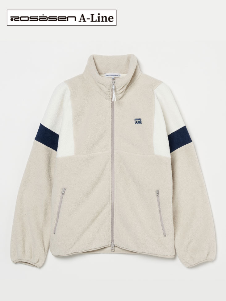 Rosasen（ロサーセン）A-Line 両面起毛バイカラーボアフリースアウター
