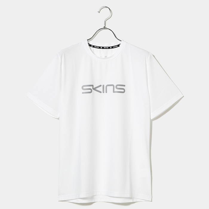 SKINS（スキンズ）ユニセックス ロゴプリントTシャツ(44 ホワイト