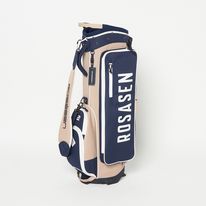 ベージュ×ネイビー