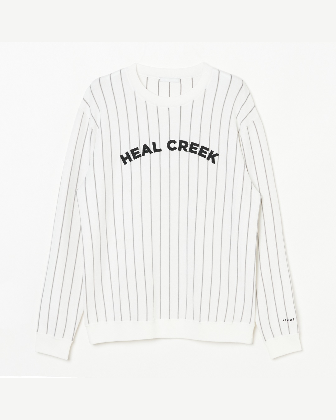 Heal Creek(ヒールクリーク)ストライプクルーネックニット