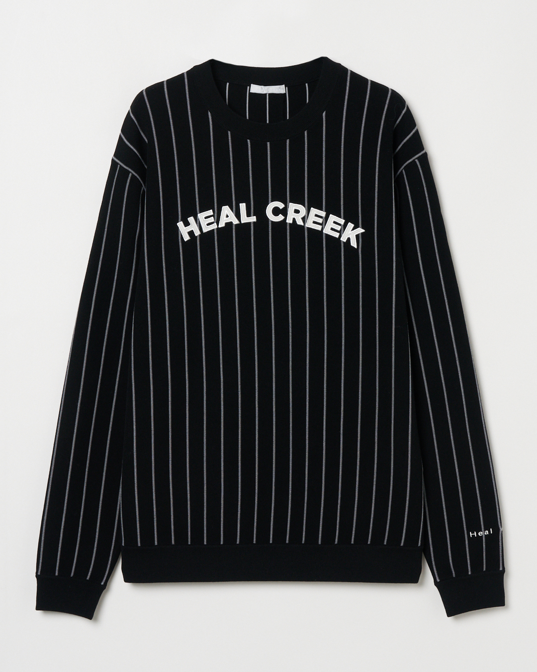 Heal Creek（ヒールクリーク）ストライプクルーネックニット