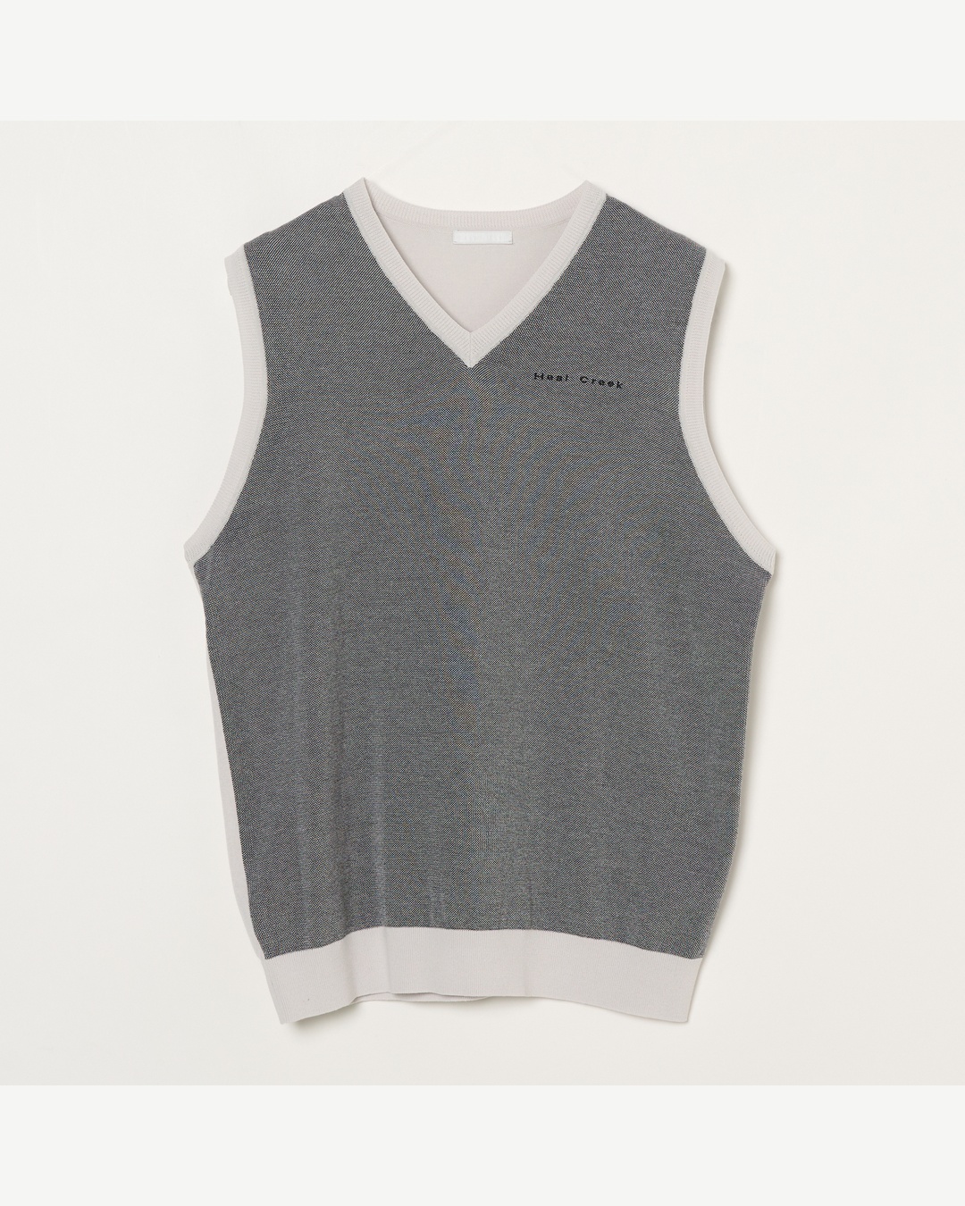 Heal Creek(ヒールクリーク)バーズアイVネックニットベスト