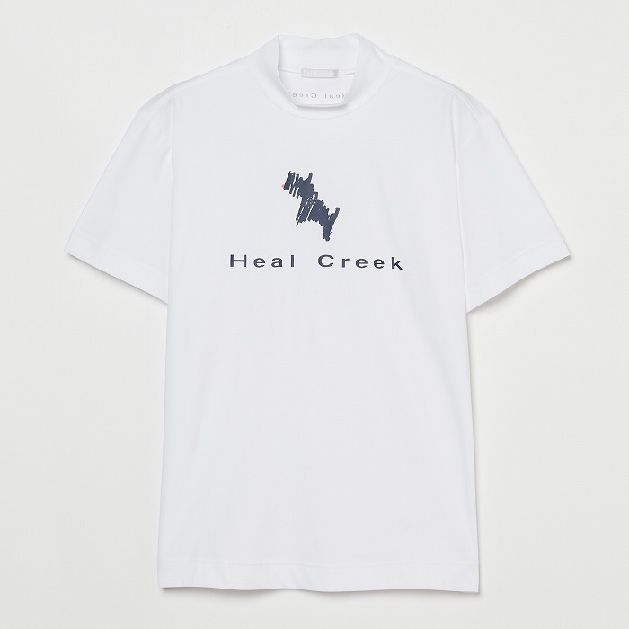 Heal Creek（ヒールクリーク）ヘンリー君プリント半袖ハイネックシャツ