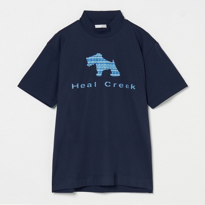Heal Creek（ヒールクリーク）ヘンリー君プリント半袖ハイネックシャツ