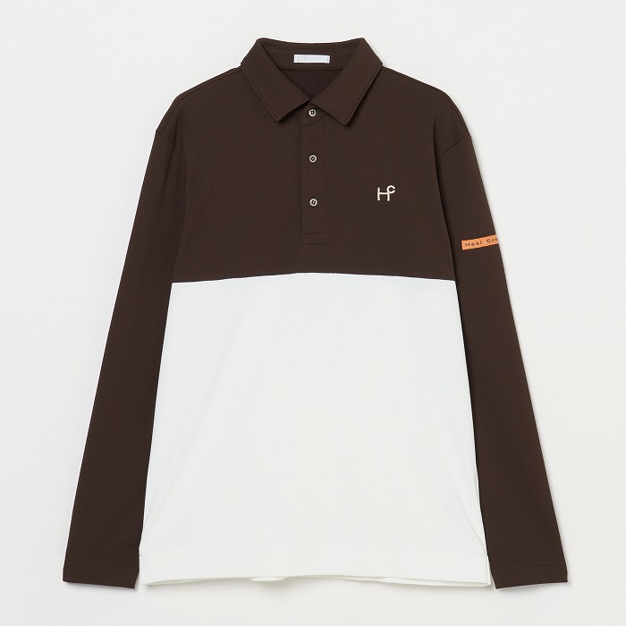 Heal Creek（ヒールクリーク）マイクロワッフル ロングスリーブ切替シャツ