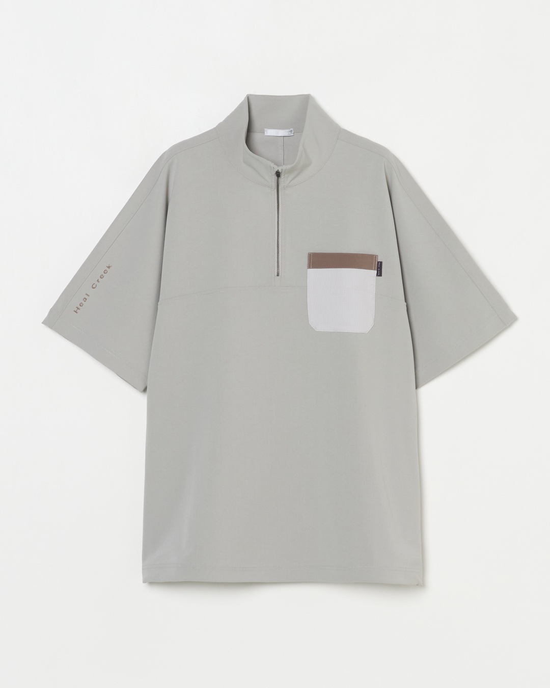 Heal Creek(ヒールクリーク)スーパーストレッチコンフォートジップ半袖シャツ