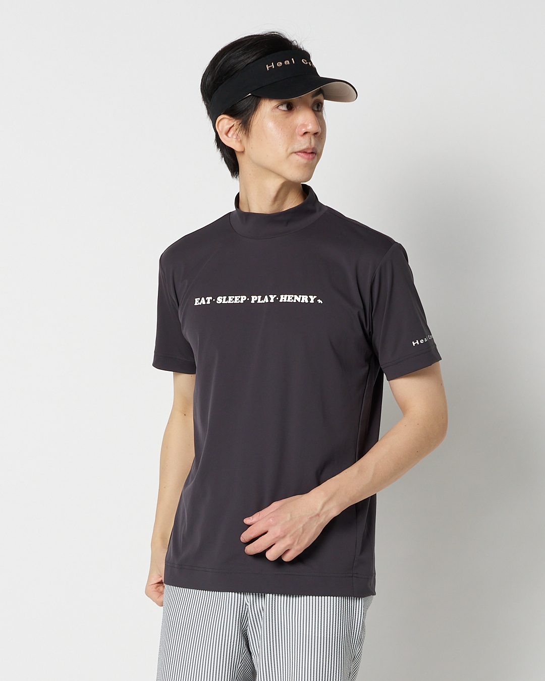 Heal Creek（ヒールクリーク）PIN-KARI半袖モックネックシャツ