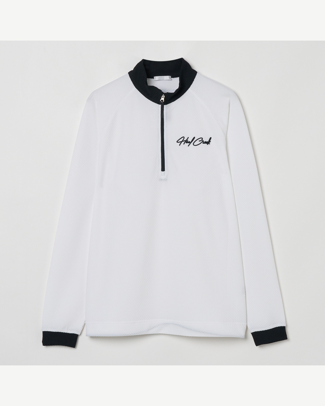 Heal Creek（ヒールクリーク）ディンプルドット長袖ジップシャツ