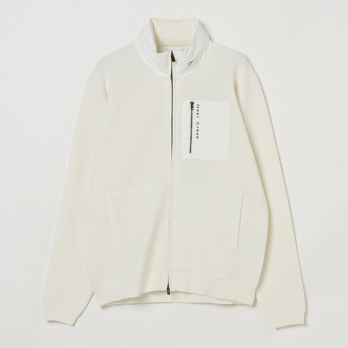 Heal Creek（ヒールクリーク）収納フード付撥水ニットブルゾン