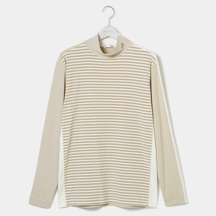 Heal Creek（ヒールクリーク）MIPベア天竺ボーダー切り替え長袖ハイネック