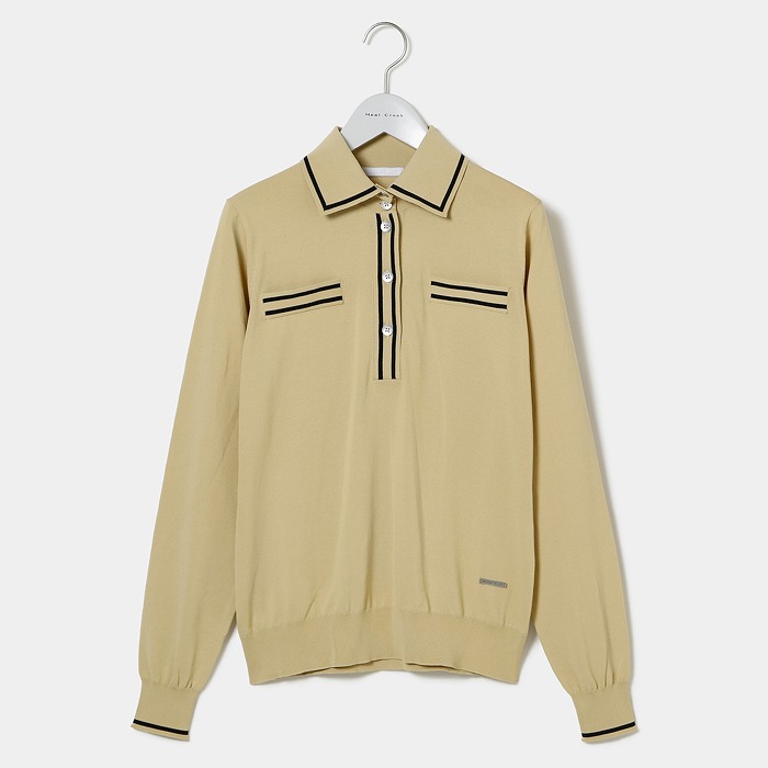 Heal Creek（ヒールクリーク）16G COTTON BEAM 長袖ニットポロ