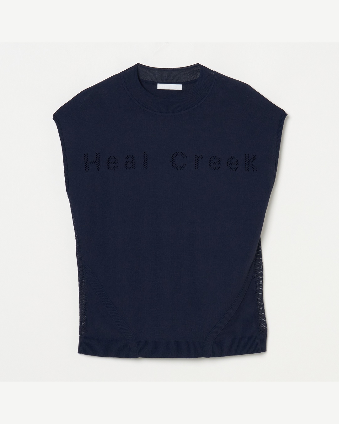 Heal Creek（ヒールクリーク）レーシーヘンリーネックニットベスト
