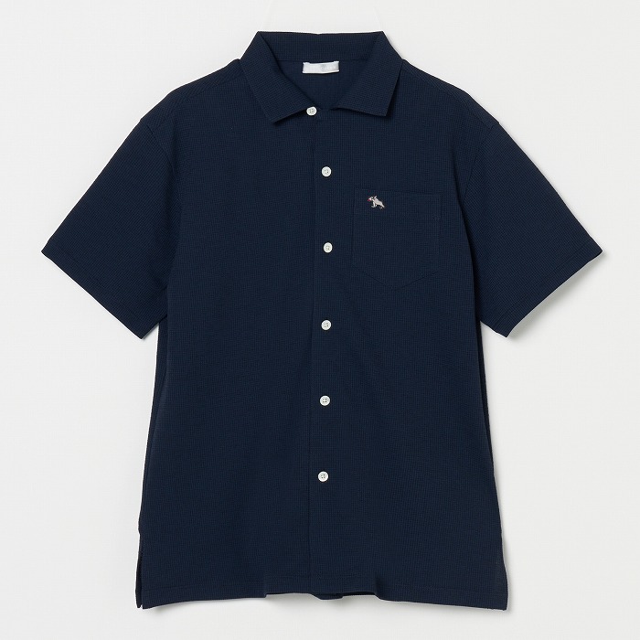 Heal Creek（ヒールクリーク）ハウンドトゥースジャージィシャツ