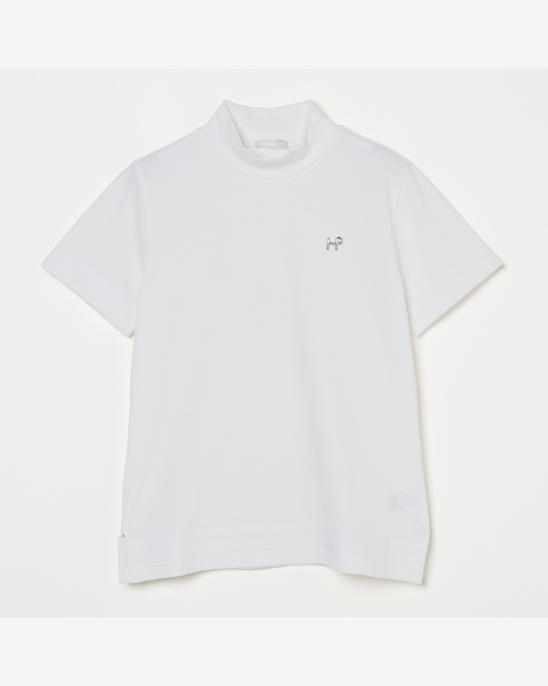 Heal Creek（ヒールクリーク）ロゴジャガード半袖モックネックシャツ