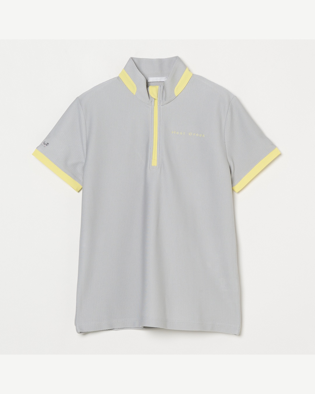 Heal Creek（ヒールクリーク）2WAYトリコットハーフジップ半袖モックネックシャツ