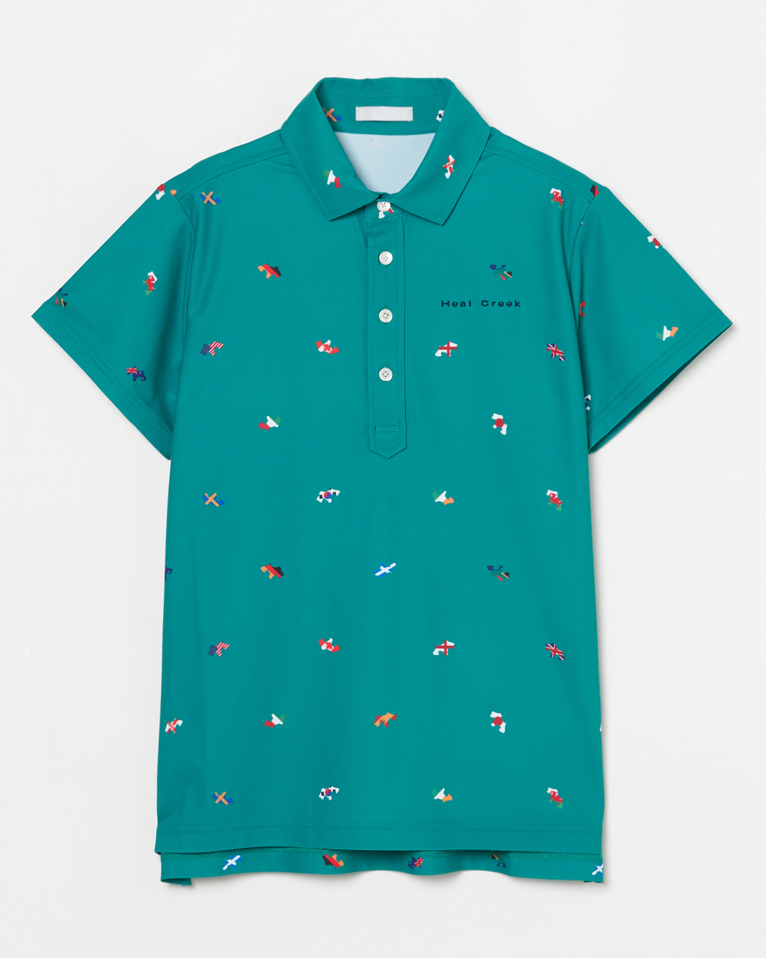 Heal Creek（ヒールクリーク）ヘンリーフラッグ半袖シャツ