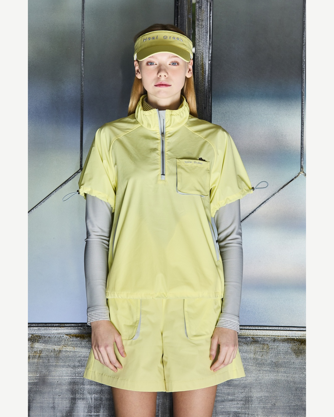 Heal Creek（ヒールクリーク）ストレッチタフタハーフジップベスト