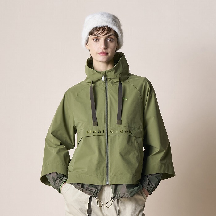 Heal Creek（ヒールクリーク）バイカラーフルジップ軽量ブルゾン