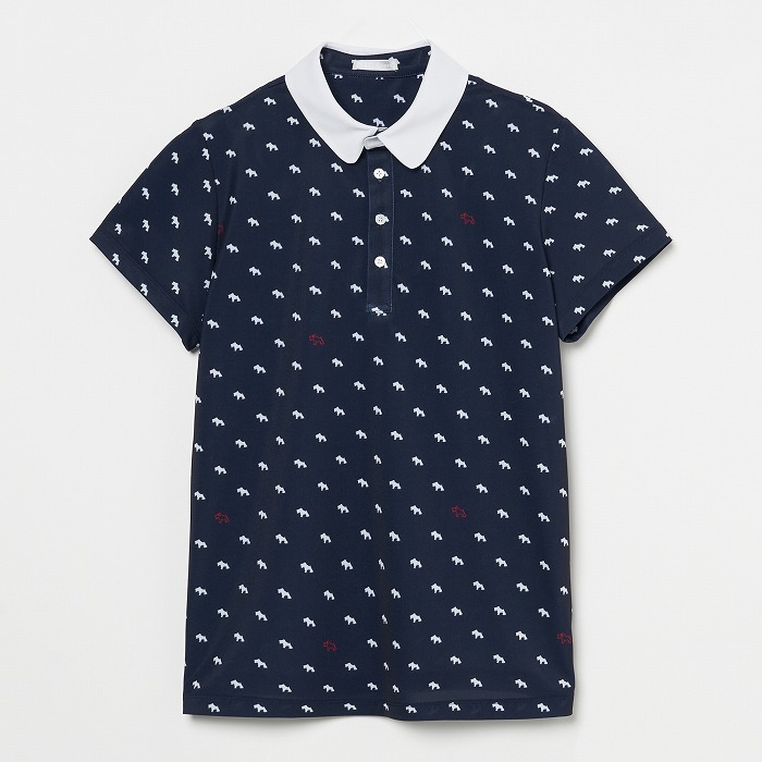 Heal Creek（ヒールクリーク）ヘンリードットプリント半袖シャツ