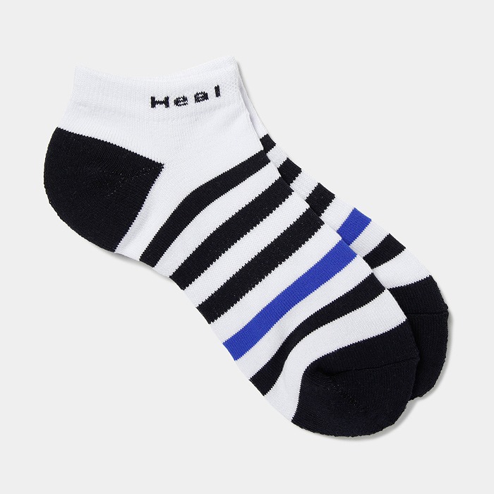 Heal Creek（ヒールクリーク）ボーダー柄スニーカーソックス