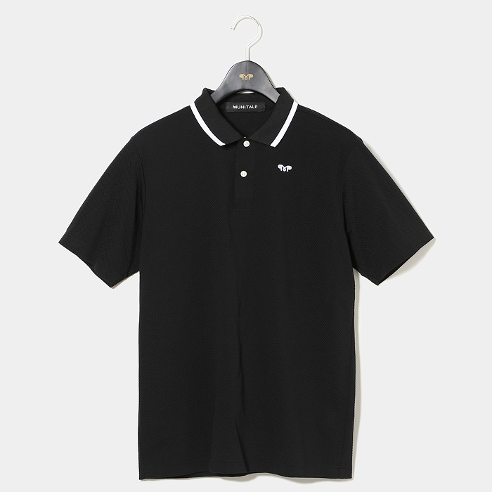 MUNITALP（ムニタルプ）ブロックチェックサッカー半袖ポロシャツ
