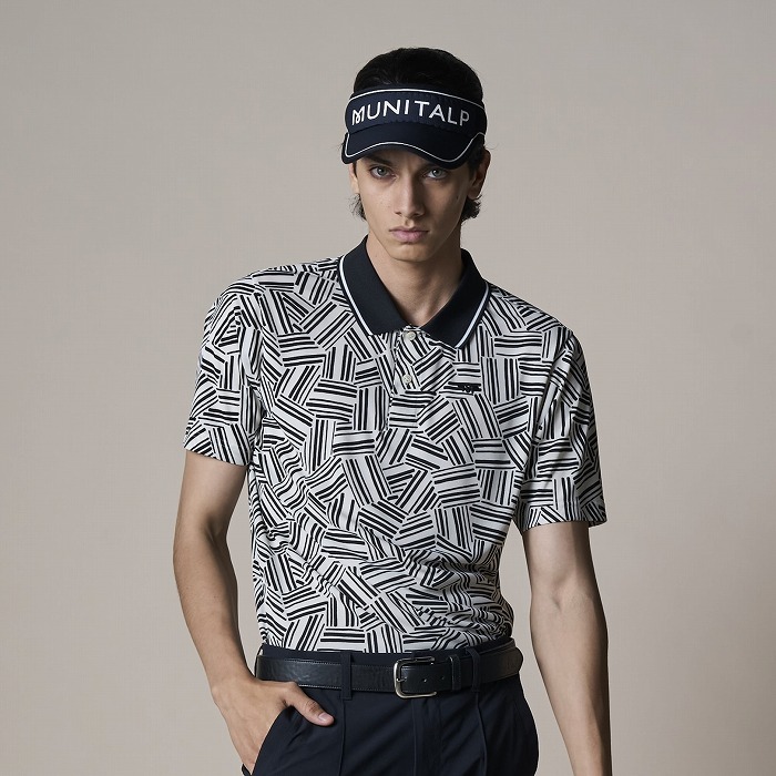 MUNITALP（ムニタルプ）コルニーチェ柄半袖ポロ