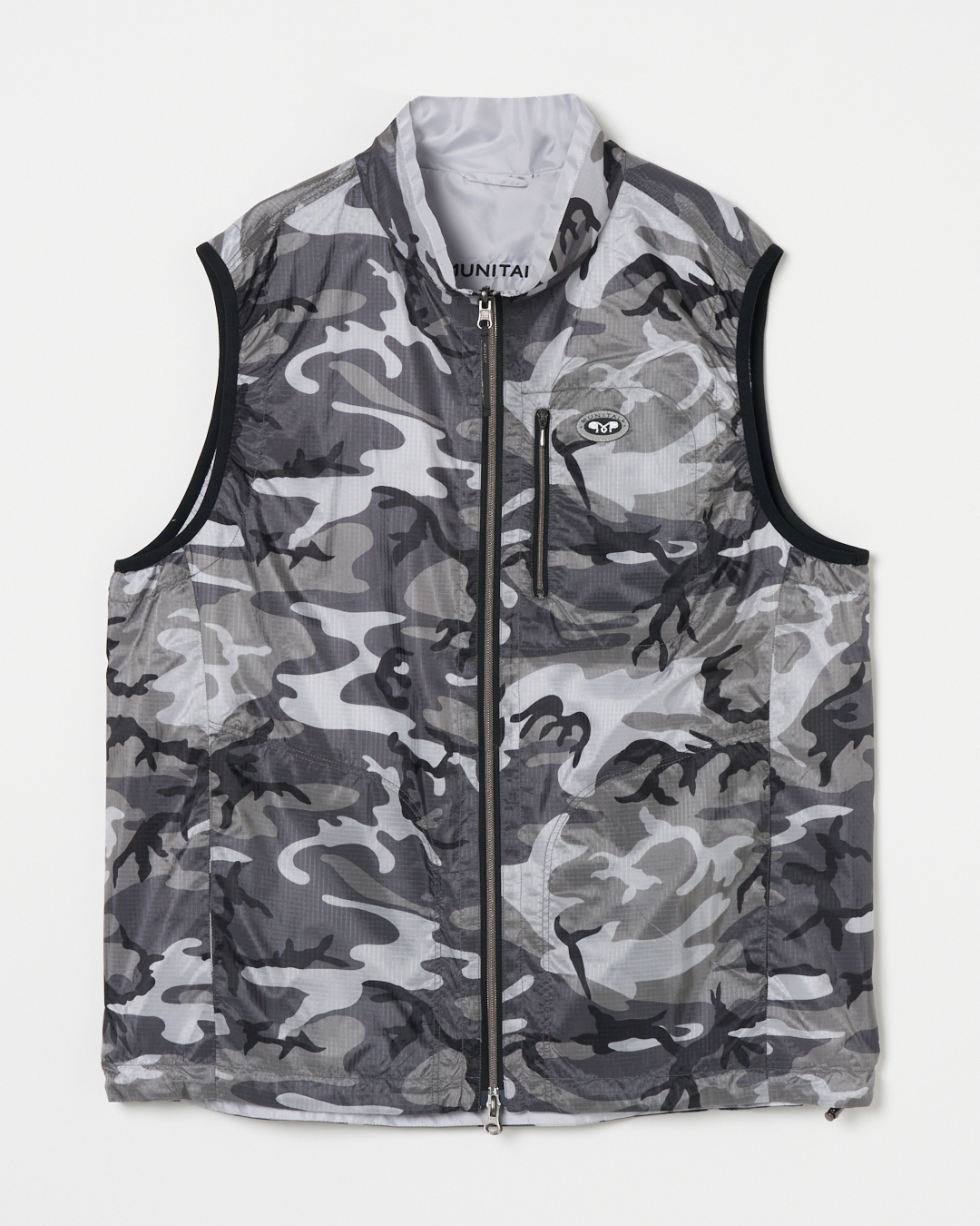 MUNITALP（ムニタルプ）ヴィンテージブライト W RIP カモフラプリント ベスト
