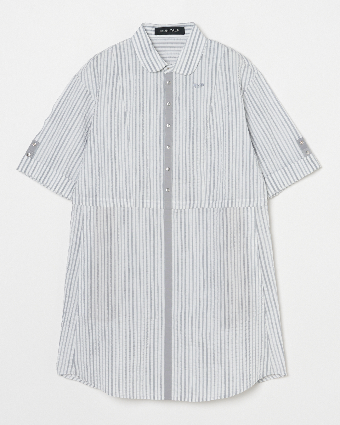 MUNITALP（ムニタルプ）60ローン リップルストライププリント ワンピース