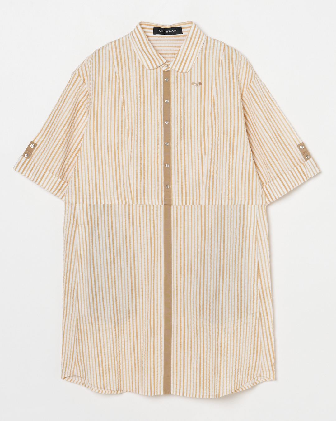 MUNITALP（ムニタルプ）60ローン リップルストライププリント ワンピース