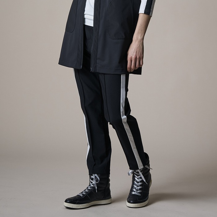 MUNITALP（ムニタルプ）ハイウエスト サイドラインパンツ