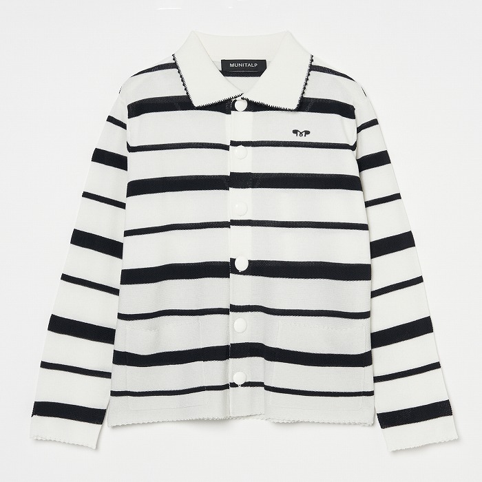 MUNITALP（ムニタルプ） カノコ×ガーターニットカーディガン