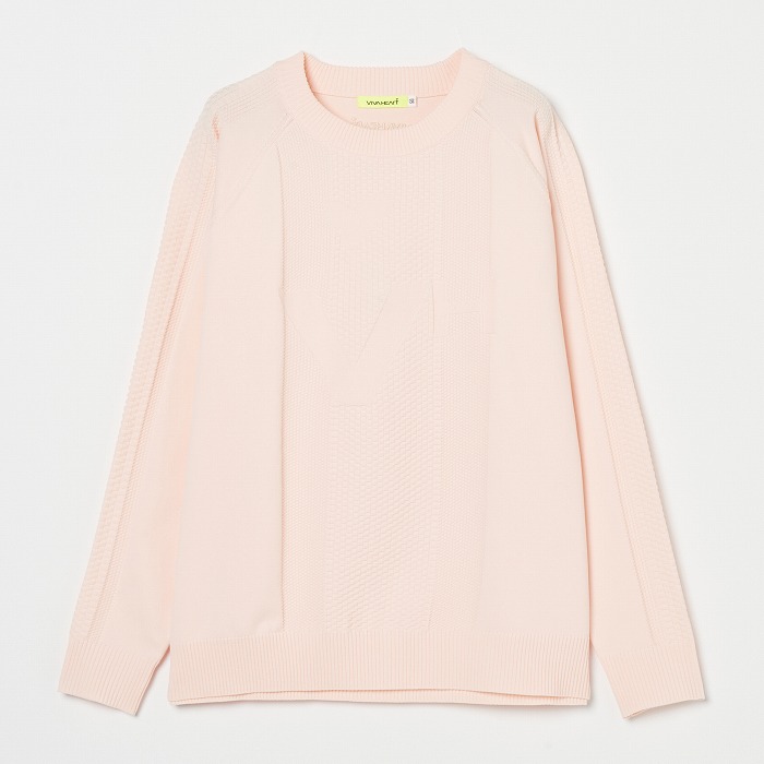 VIVA HEART（ビバハート）ワンカラーニットプルオーバー