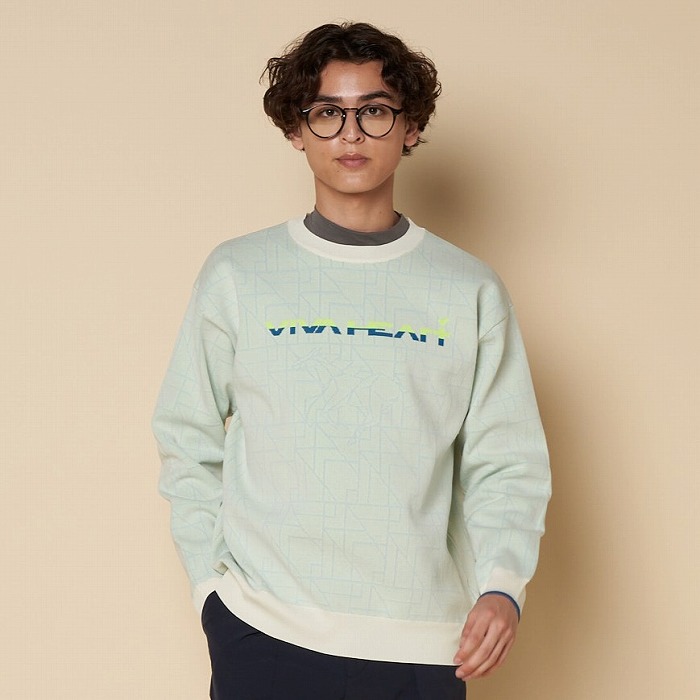 VIVA HEART（ビバハート）ステンドグラス柄 軽量ニット