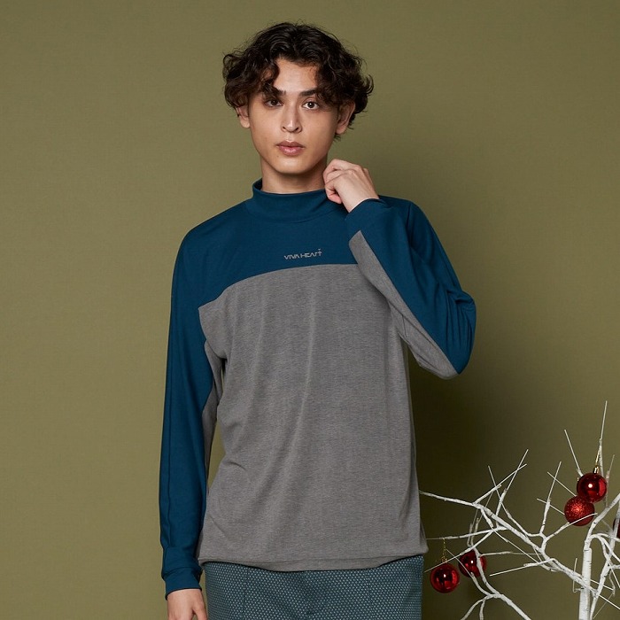 VIVA HEART（ビバハート）起毛ストレッチ着物スリーブ長袖カットソー