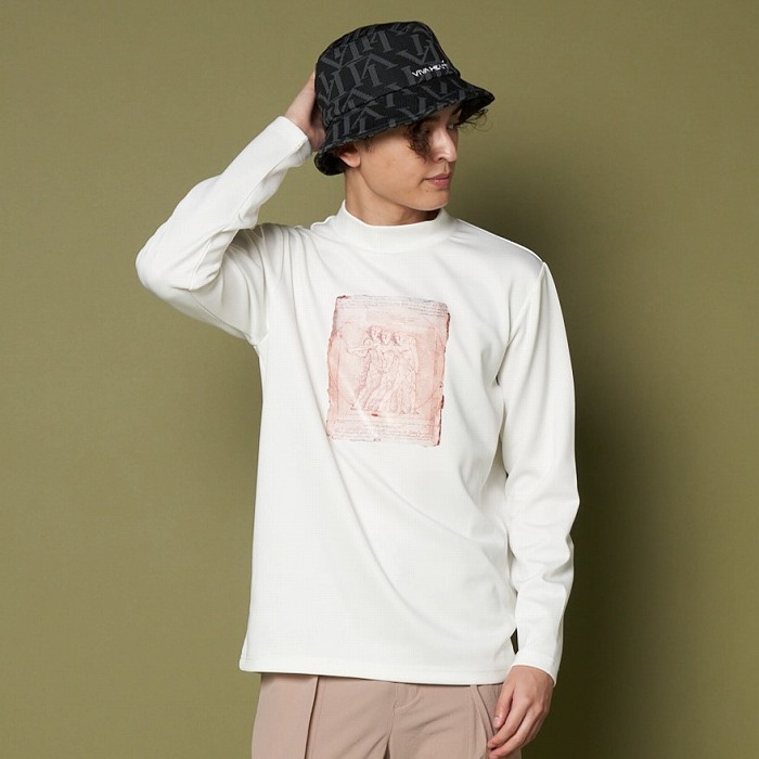 VIVA HEART（ビバハート）VIVAHE(ART) 絵画プリント長袖プルオーバー