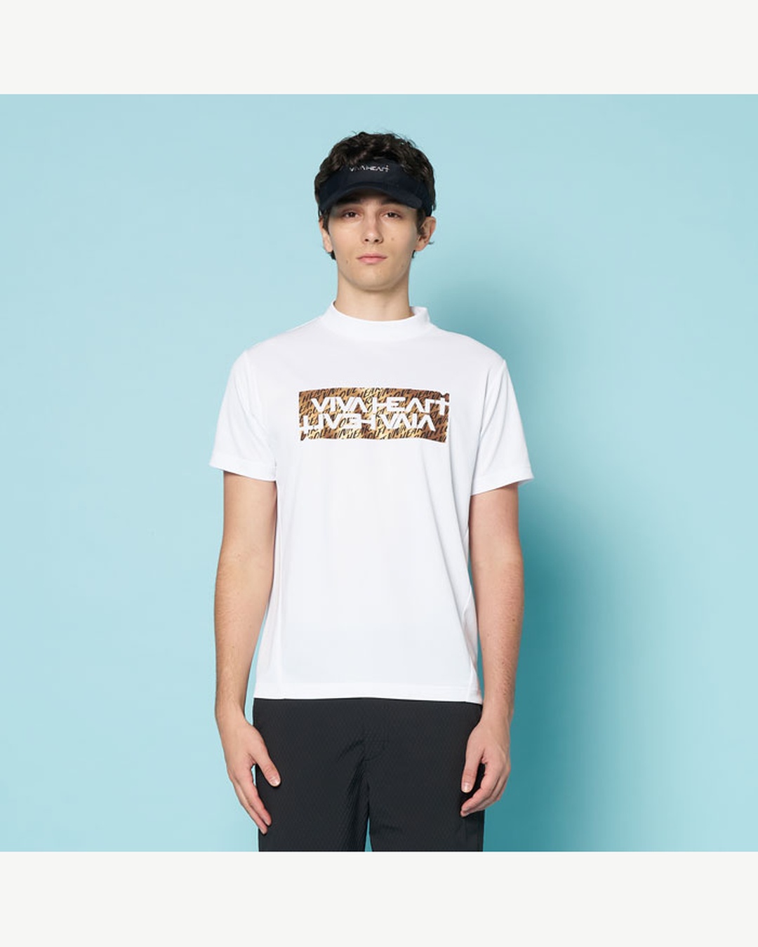 VIVA HEART（ビバハート）ボックスグラフィックモック半袖Tシャツ