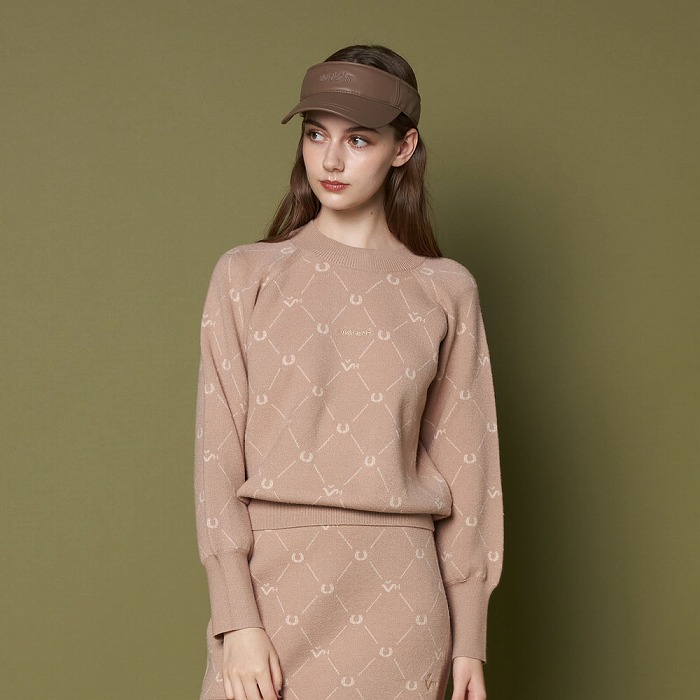 VIVA HEART（ビバハート）ラシェル柄 ジャカード モックネック