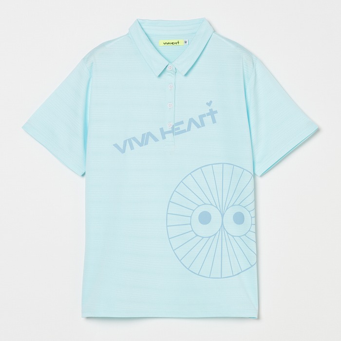 VIVA HEART（ビバハート）ハートアイランダムドット半袖ポロ