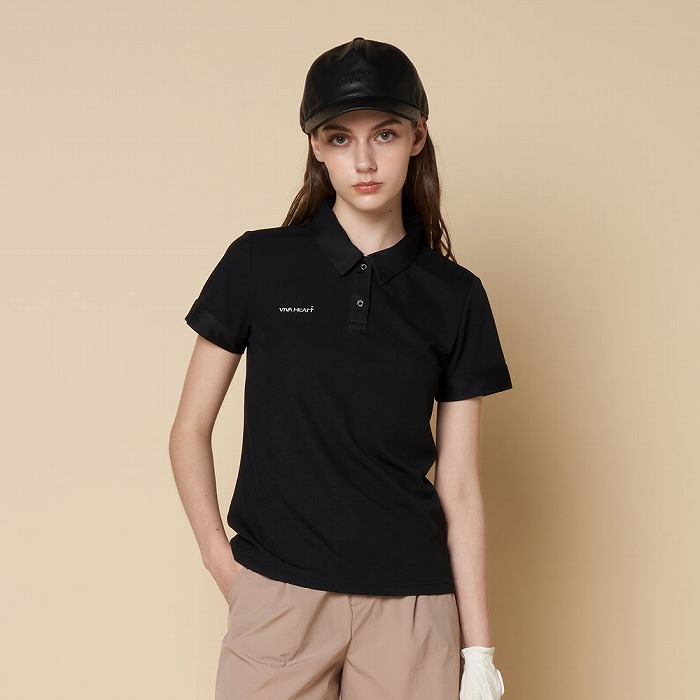 VIVA HEART（ビバハート）ハートドット衿半袖カノコシャツ