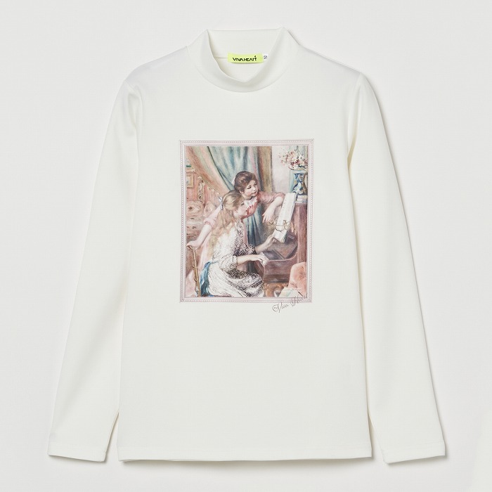 VIVA HEART（ビバハート）ミュージアムプリント長袖プルオーバー