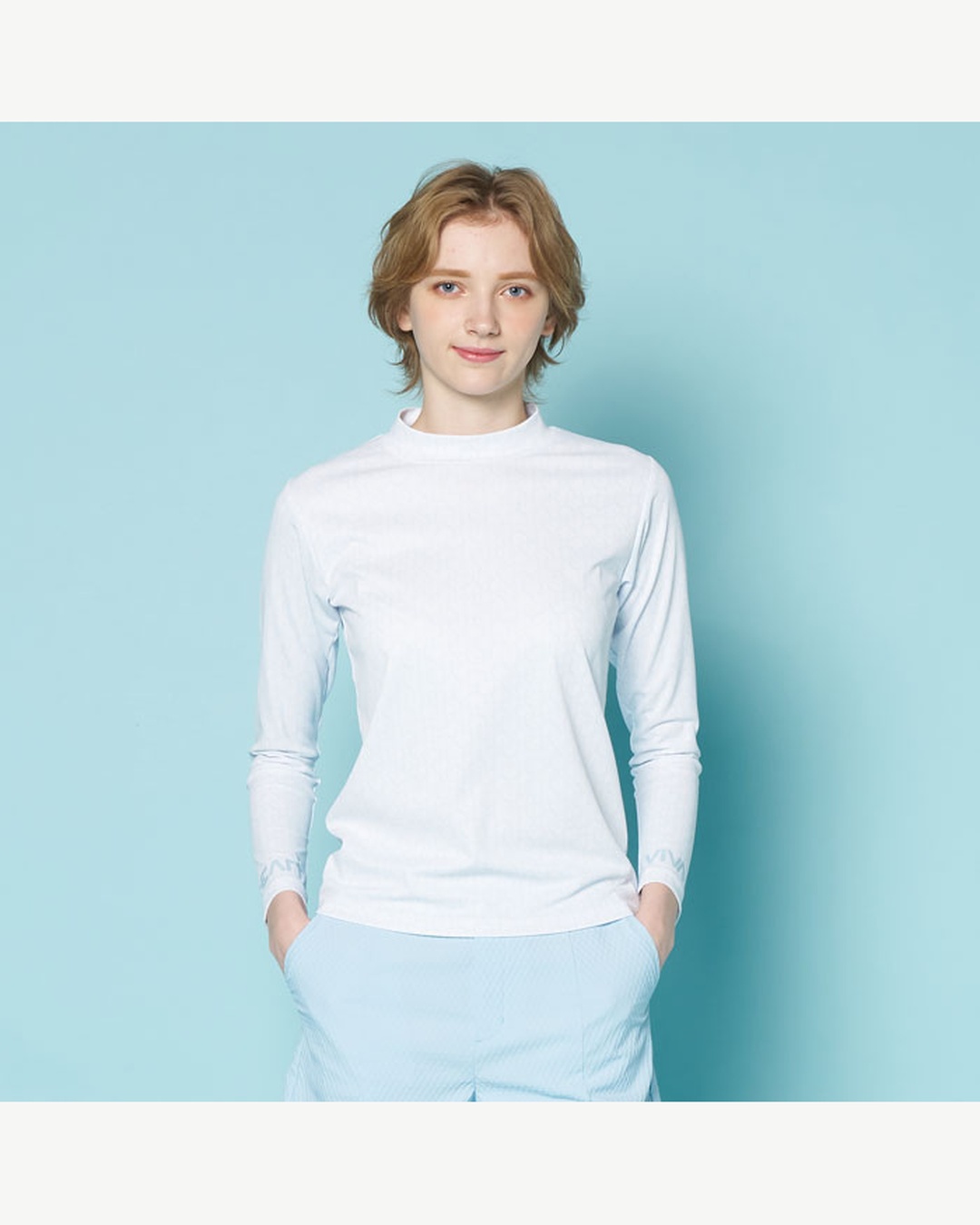 VIVA HEART（ビバハート）長袖ケディハート総柄モックプルオーバー