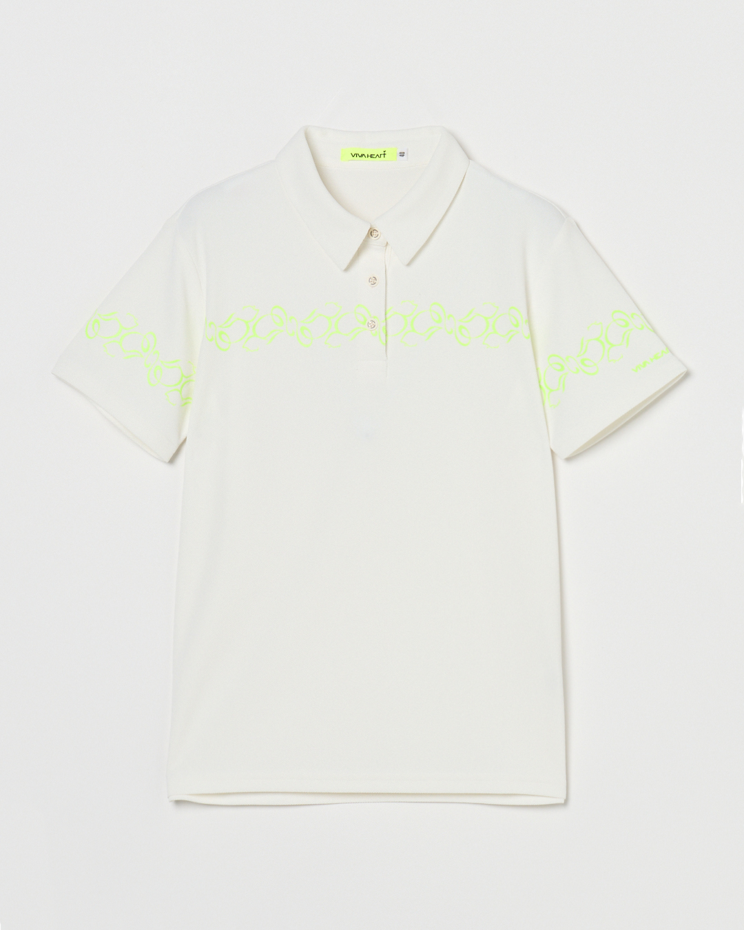 VIVA HEART（ビバハート）ケディレース鹿の子半袖ポロシャツ