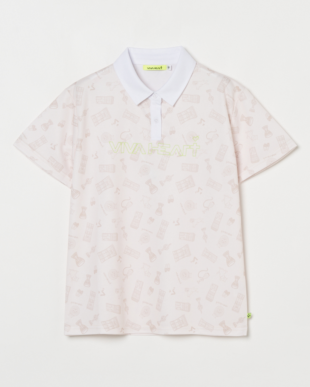 VIVA HEART（ビバハート）キャットスタンティノープル半袖ポロシャツ