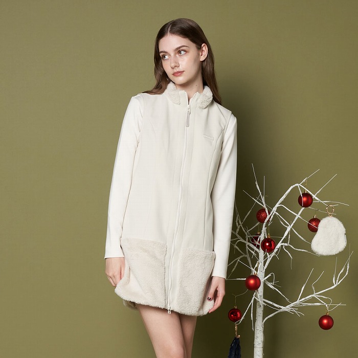 VIVA HEART（ビバハート）ファーロングジレワンピース