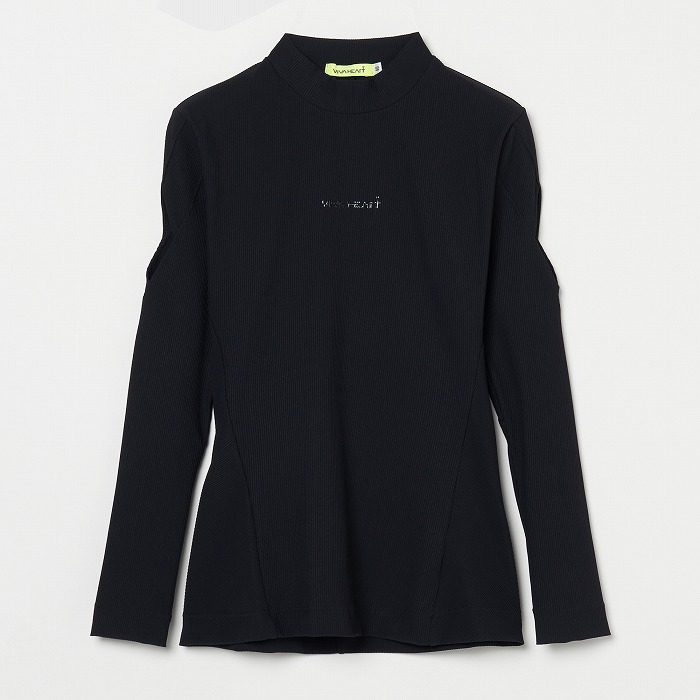 VIVA HEART（ビバハート）カットオフスリーブナイロンテレコモックネックプルオーバー